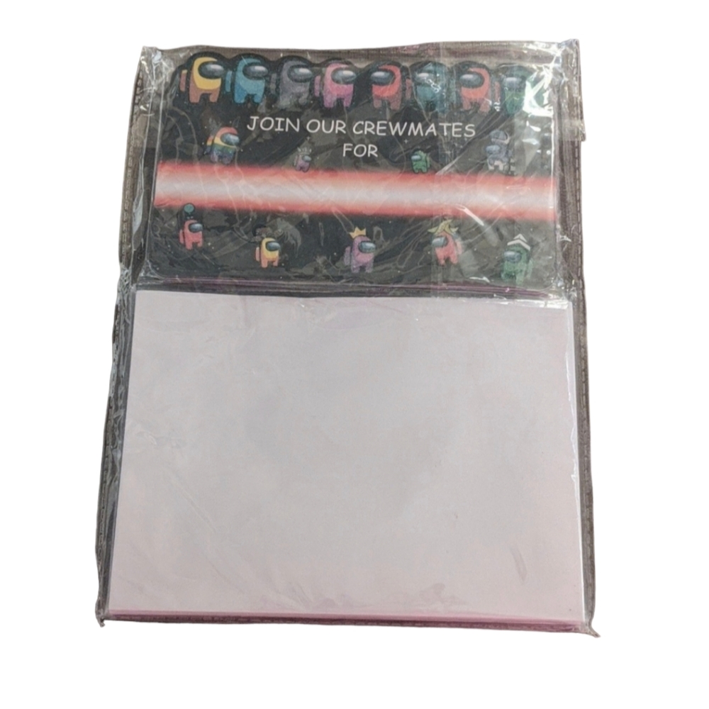 Among US Glitter Birthday Party Invitations 20 Cards With Envelopes.